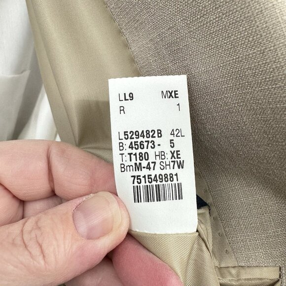 RALPH RALPH LAUREN jacket blazer sport coat tan beige 42L - Picture 12 of 13